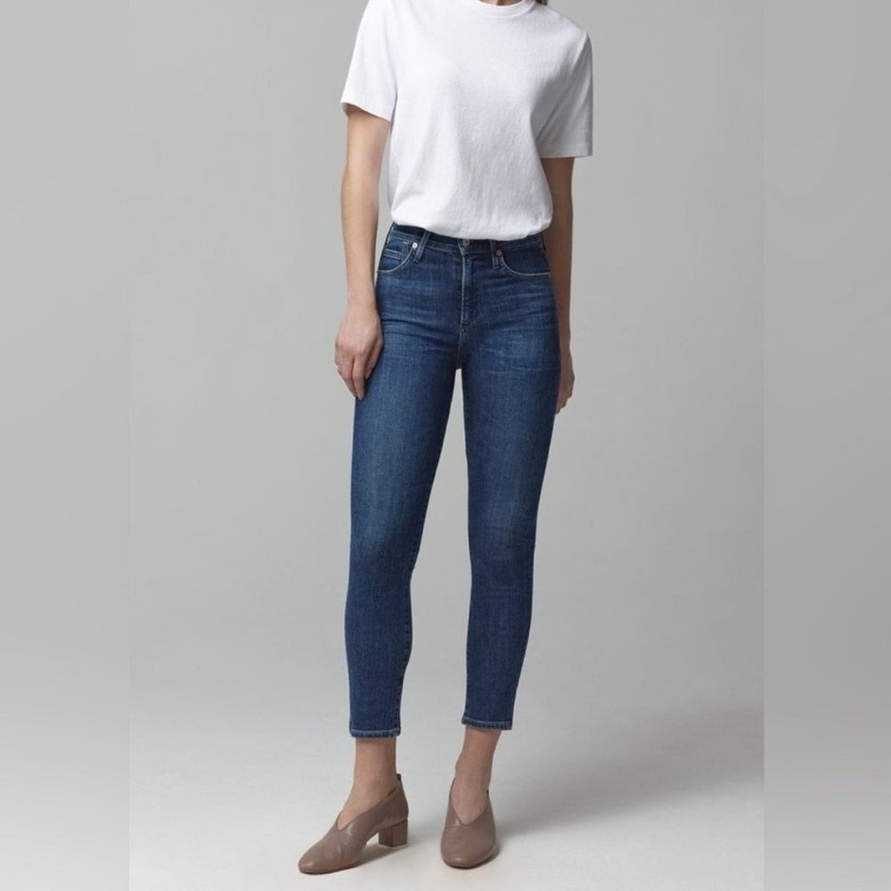 Citizens Of Humanity rocket crop high rise skinny jeans size 30